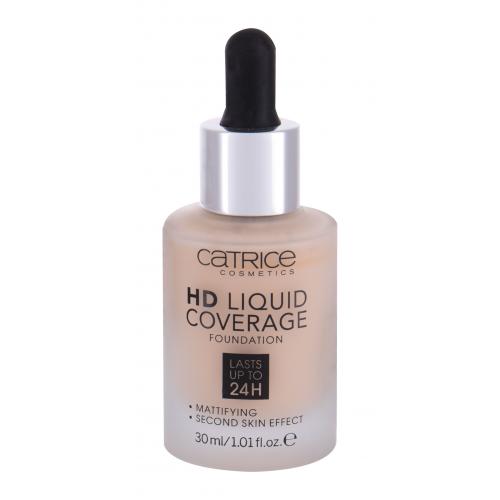 Catrice HD Liquid Coverage make-up odstín 002 Porcelain Beige 30 ml