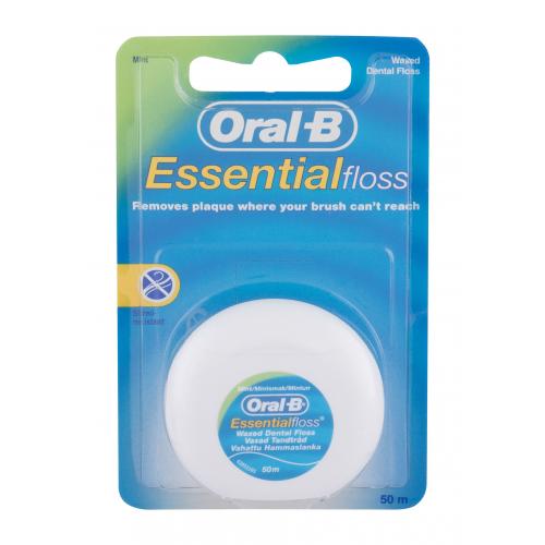 Oral-B Essential Floss voskovaná dentální nit s mátovou příchutí 50 m