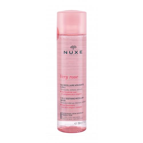 NUXE Very Rose 3-In-1 Soothing 200 ml zklidňující čisticí a odličovací micelární voda pro ženy
