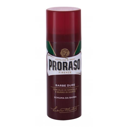 Proraso Red Shaving Foam pěna na holení na tvrdé vousy 50 ml