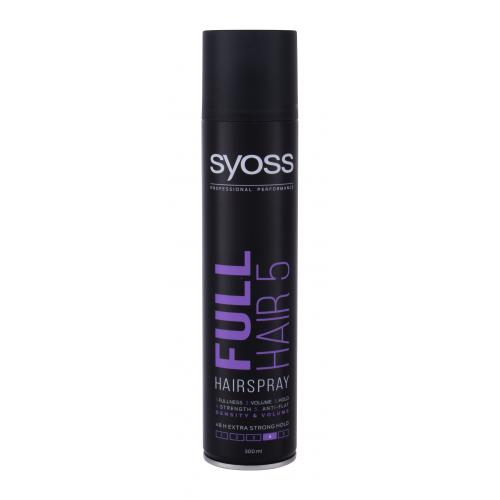 Syoss Full Hair 5 300 ml lak s pětinásobným efektem pro slabé a řídnoucí vlasy pro ženy