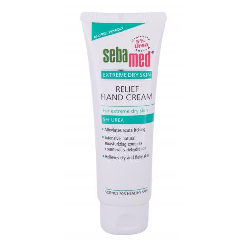 SebaMed Extreme Dry Skin Relief Hand Cream 5% Urea 75 ml regenerační krém na ruce s extrémně suchou pokožkou pro ženy