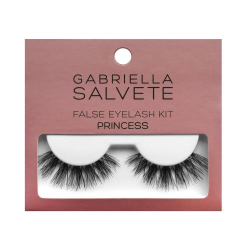 Gabriella Salvete False Eyelash Kit Princess umělé řasy pro ženy umělé řasy 1 pár + lepidlo na řasy 1 g