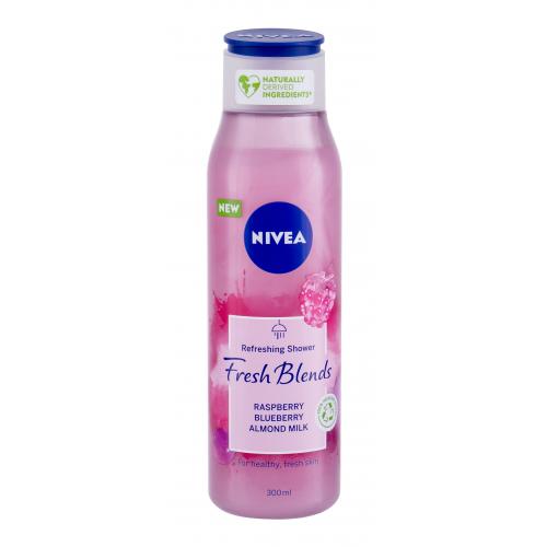 Nivea Fresh Blends Raspberry 300 ml osvěžující sprchový gel s ovocnou vůní pro ženy
