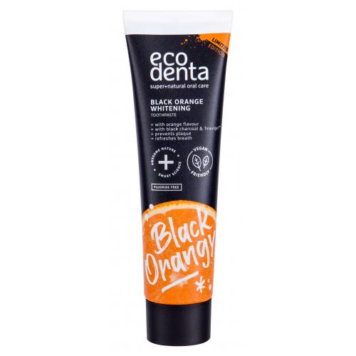 Ecodenta Expert Black Orange Whitening černá bělicí zubní pasta bez fluoridu příchuť Orange 100 ml