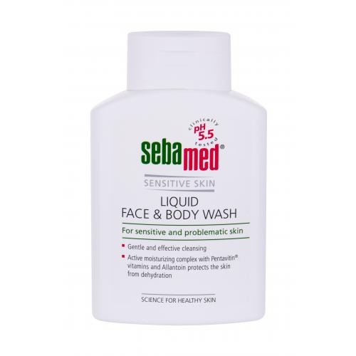 SebaMed Sensitive Skin Face & Body Wash 200 ml mycí emulze na obličej a tělo pro citlivou pokožku pro ženy
