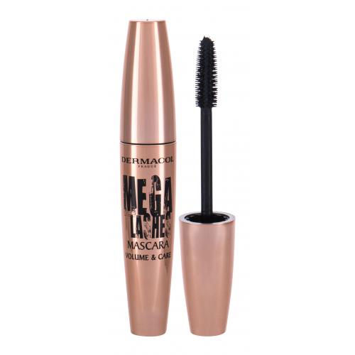 Dermacol Mega Lashes Mascara Volume & Care řasenka pro prodloužení řas a objem Black 11 ml