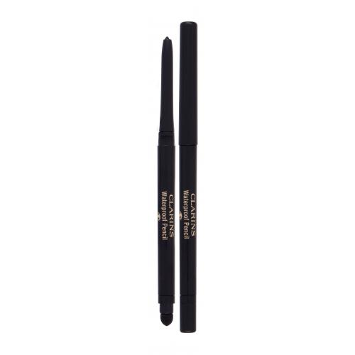 Clarins Waterproof Pencil 0,29 g voděodolná tužka na oči pro ženy 01 Black Tulip