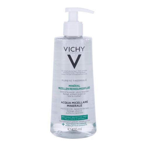 Vichy Pureté Thermale Mineral Water For Oily Skin 400 ml minerální micelární voda pro mastnou pleť pro ženy