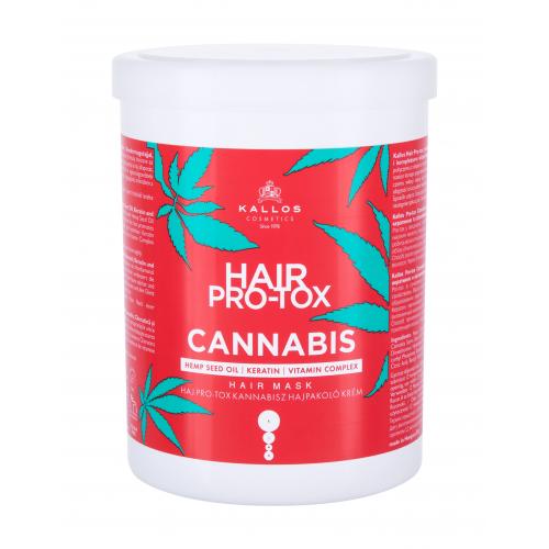 Kallos Cosmetics Hair Pro-Tox Cannabis 1000 ml maska pro poškozené vlasy pro ženy