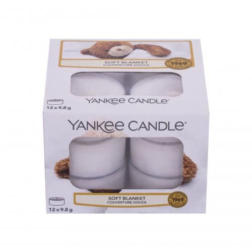 Yankee Candle Soft Blanket 117,6 g vonné čajové svíčky 12 x 9,8 g unisex