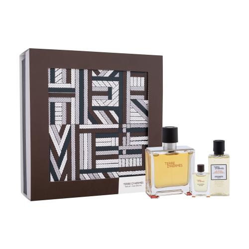 Hermes Terre d´Hermès dárková kazeta pro muže parfém 75 ml + sprchový gel 40 ml + parfém 5 ml