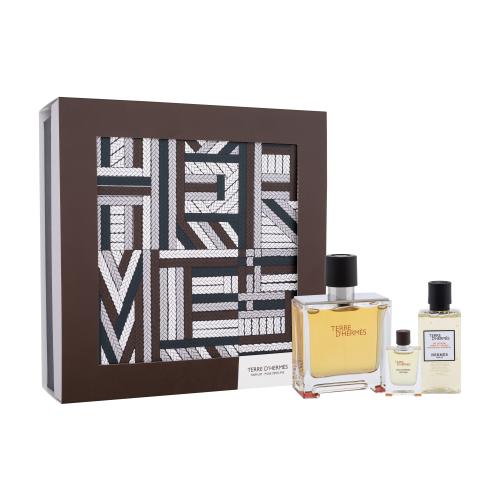 Hermes Terre d´Hermès dárková kazeta parfém 75 ml + sprchový gel 40 ml + parfém 5 ml pro muže