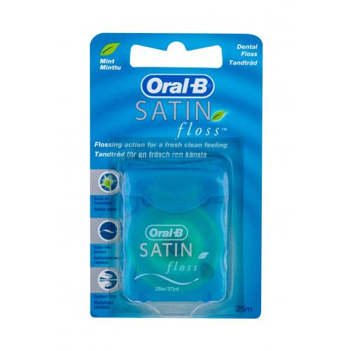 Oral-B Satin Floss Mint Zubní Nit 25 m