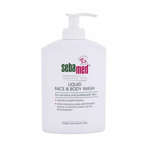 SebaMed Sensitive Skin Face & Body Wash 300 ml mycí emulze na obličej a tělo pro citlivou pokožku pro ženy