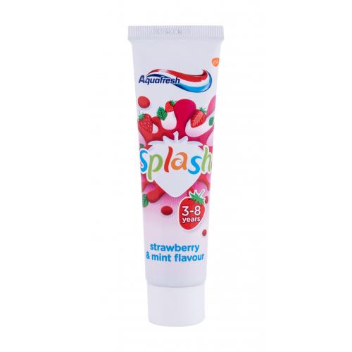 Aquafresh Splash Strawberry 50 ml zubní pasta s příchutí jahod a máty pro děti