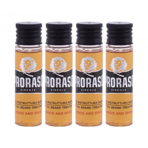 Proraso Wood and Spice Hot Set intenzivní olejová péče na tvrdé vousy 4 x 17 ml