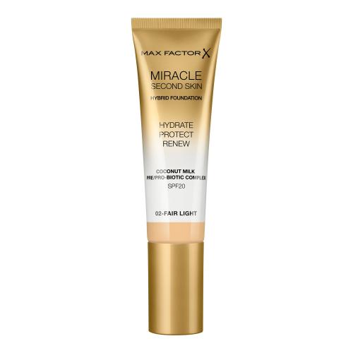 Max Factor Miracle Second Skin SPF20 30 ml hydratační make-up pro ženy 02 Fair Light