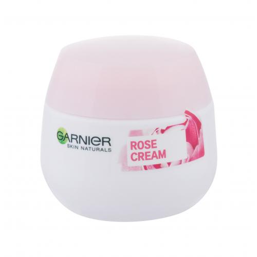 Garnier Skin Naturals Rose Cream 50 ml hydratační denní krém pro suchou a citlivou pleť pro ženy