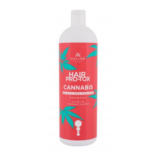 Kallos Cosmetics Hair Pro-Tox Cannabis 1000 ml šampon pro poškozené vlasy pro ženy