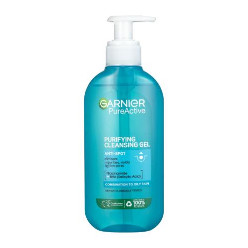 Garnier Pure Active Purifying Cleansing Gel 200 ml čisticí gel pro problematickou pleť s akné unisex