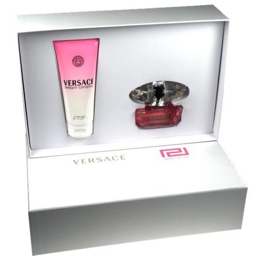Versace Bright Crystal dárková kazeta pro ženy toaletní voda 50ml + tělové mléko 100ml