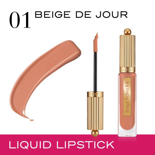 Bourjois Rouge Velvet Ink tekutá rtěnka s matným efektem odstín 01 Beige De Jour 3.5 ml