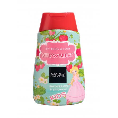Gabriella Salvete Kids Strawberry 2in1 300 ml sprchový gel 2v1 na tělo a vlasy pro děti