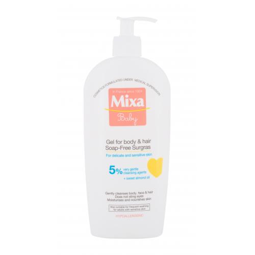Mixa Baby 400 ml dětský vyživující sprchový gel a šampon pro děti