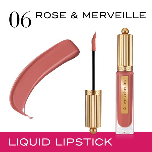 Bourjois Rouge Velvet Ink tekutá rtěnka s matným efektem odstín 06 Rose & Merveille 3.5 ml