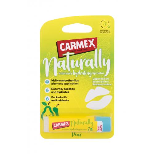 Carmex Naturally Pear 4,25 g balzám pro intenzivní hydrataci rtů pro ženy