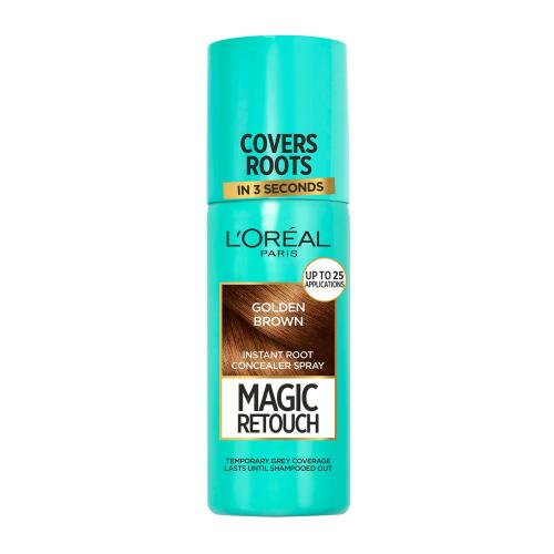L'Oréal Paris Magic Retouch Instant Root Concealer Spray 75 ml sprej pro zakrytí odrostů pro ženy Golden Brown