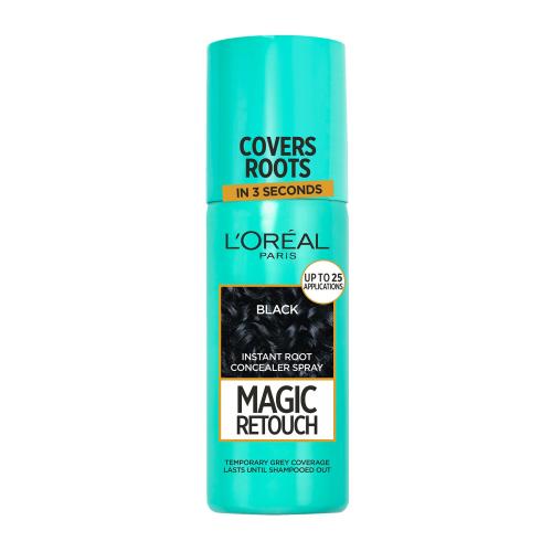 L'Oréal Paris Magic Retouch Instant Root Concealer Spray 75 ml sprej pro zakrytí odrostů pro ženy Black