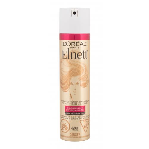 L'Oréal Paris Elnett Coloured Hair Micro-Diffusion 250 ml lak pro barvené vlasy s uv filtrem pro ženy