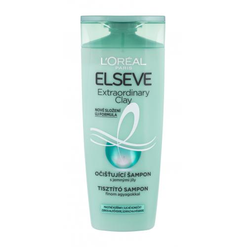 L'Oréal Paris Elseve Extraordinary Clay Rebalancing Shampoo 250 ml šampon pro mastné vlasy pro ženy