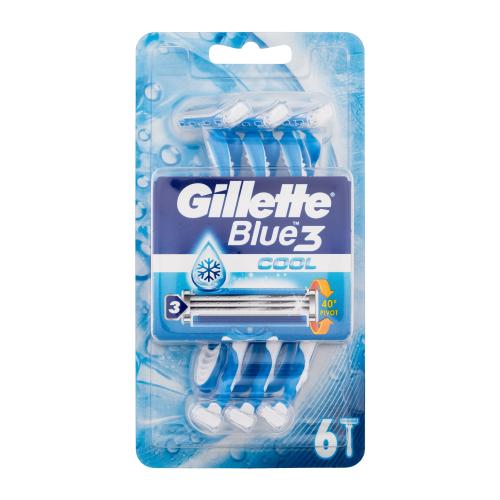 Gillette Blue3 Cool jednorázová holítka pro muže jednorázová holítka 6 ks
