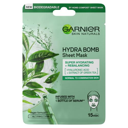 Garnier Skin Naturals Moisture + Freshness 1 ks pleťová maska pro ženy na normální pleť; na rozjasnění pleti; na dehydratovanou pleť