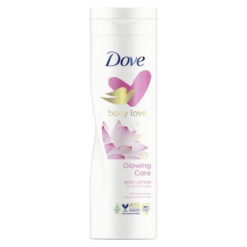 Dove Body Love Glowing Care 250 ml vyživující tělové mléko pro ženy