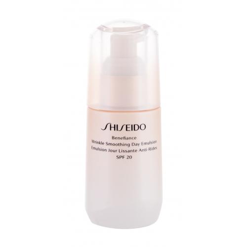 Shiseido Benefiance Wrinkle Smoothing Day Emulsion SPF20 75 ml pleťová emulze proti vráskám pro ženy
