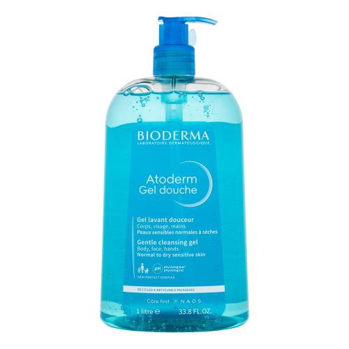BIODERMA Atoderm Gentle Cleansing Gel 1000 ml jemný sprchový gel pro normální až suchou citlivou pokožku unisex