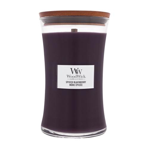Woodwick Spiced Blackberry vonná svíčka s dřevěným knotem 609,5 g