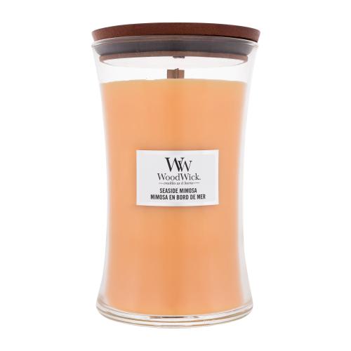Woodwick Seaside Mimosa vonná svíčka s dřevěným knotem 609.5 g