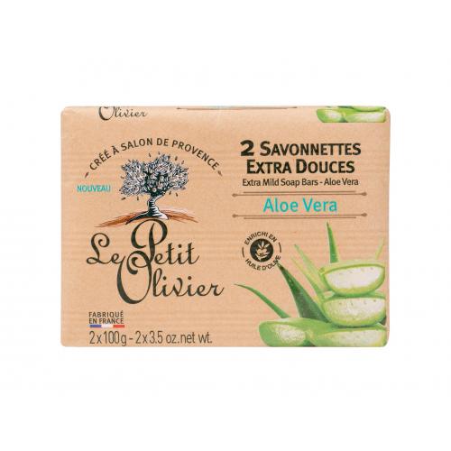 Le Petit Olivier Aloe Vera Extra Mild Soap 200 g přírodní tuhá mýdla pro ženy