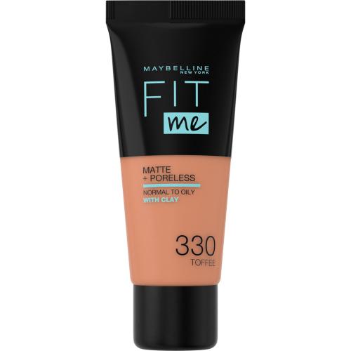MAYBELLINE NEW YORK Fit Me! Matte+Poreless matující make-up pro normální a mastnou pleť odstín 330 Toffee 30 ml