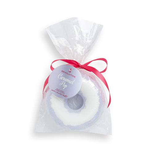 I Heart Revolution Donut Caramel Pop 150 g koupelová bomba s vůní karamelu pro ženy