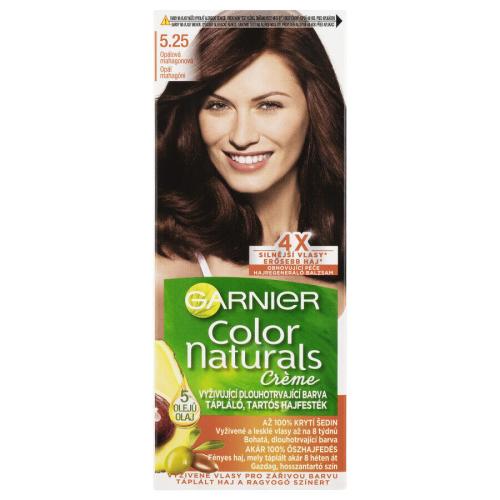 Garnier Color Naturals Créme 40 ml permanentní zářivá barva na vlasy pro ženy 5,25 Light Opal Mahogany Brown