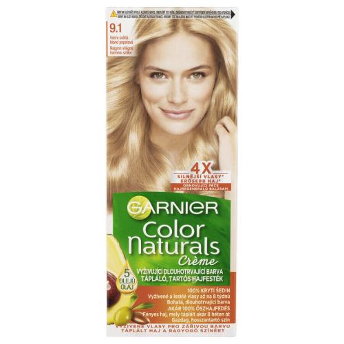 Garnier Color Naturals permanentní barva na vlasy 9 .1 velmi světlá blond popelavá, 60 +40 +12 ml