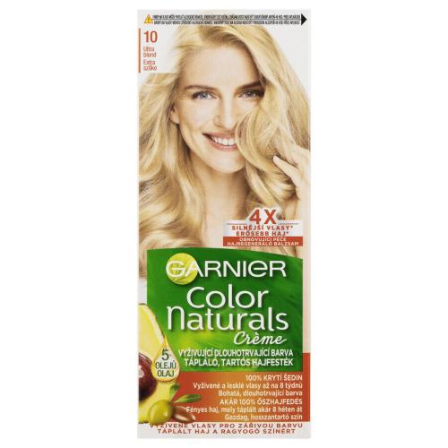 Garnier Color Naturals permanentní barva na vlasy 10 ultra blond, 60+40+12ml