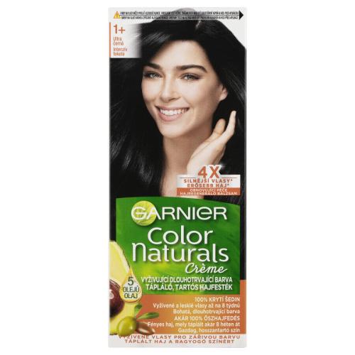 Garnier Color Naturals Créme 40 ml permanentní zářivá barva na vlasy pro ženy 1+ Ultra Black