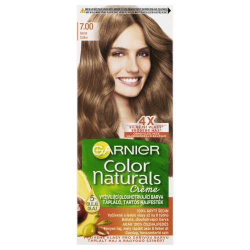 Garnier Color Naturals Créme 40 ml permanentní zářivá barva na vlasy pro ženy 7,00 Natural Blond